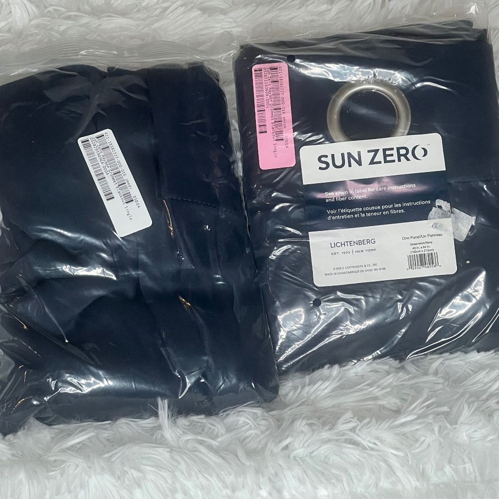 NWT- Navy Blackout Curtains